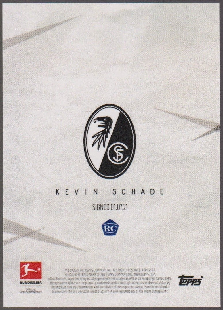 Topps Rising Star 2020-21 Kevin Schade Freiberug Rookie Bundesliga Parallel Rare – Bild 2