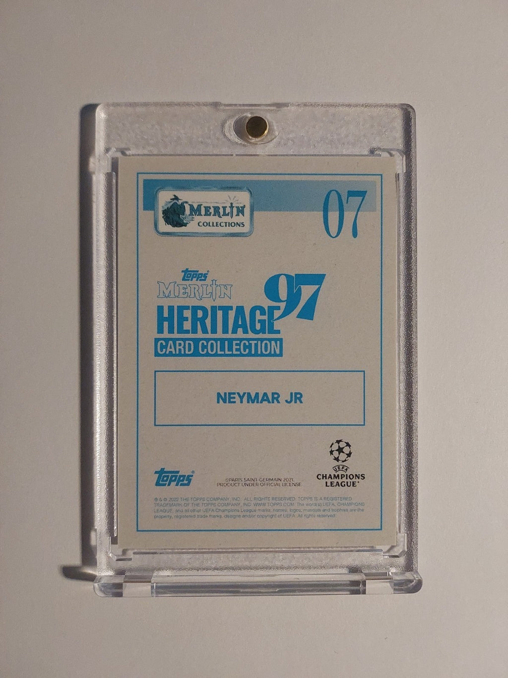 Topps Merlin 2021-22 Neymar Jr Paris Saint-Germain Legend Parallel Ultra Rare – Bild 2