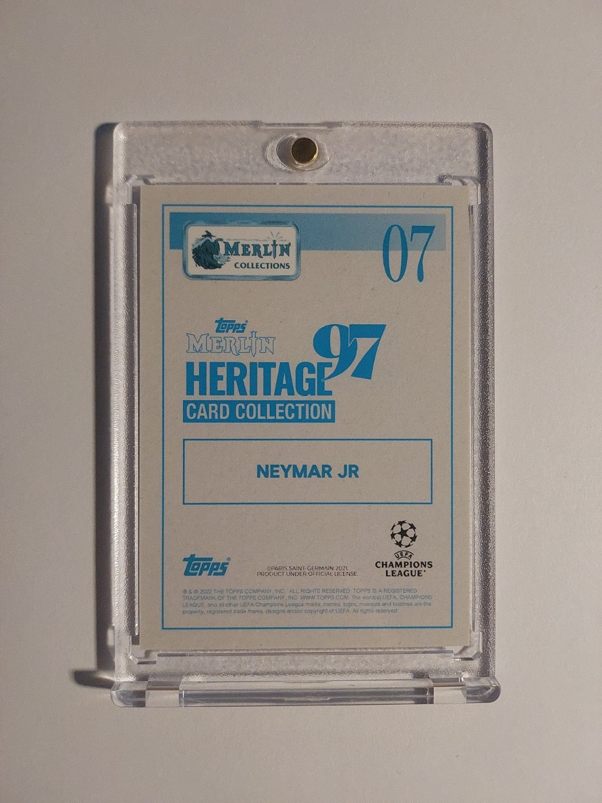 Topps Merlin 2021-22 Neymar Jr Paris Saint-Germain Legend Parallel Ultra Rare – Bild 2