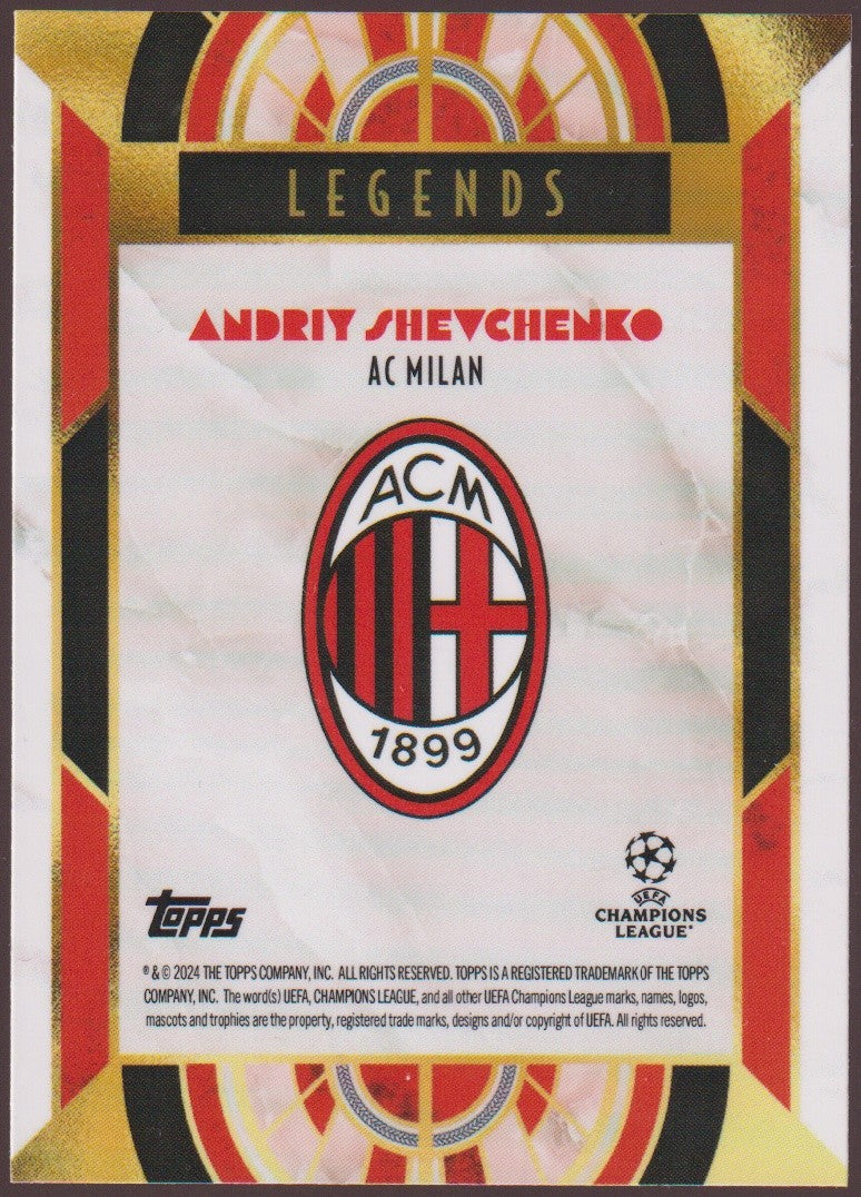 Topps Legends 2023-24 Andriy Shevchenko AC Milan Parallel Rare – Bild 2