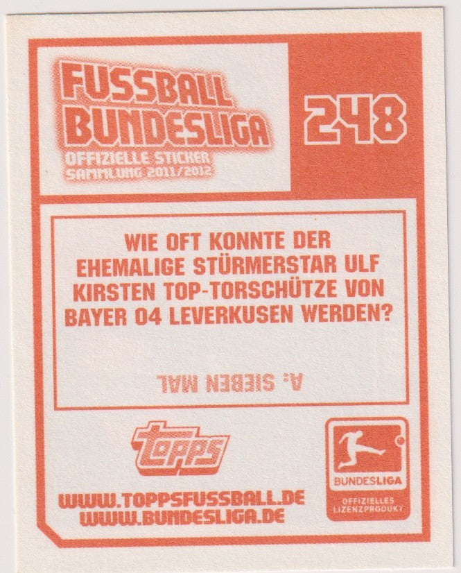 Topps Fussball Bundesliga Michael Ballack Bayer Leverkusen Offizielle Sticker – Bild 2