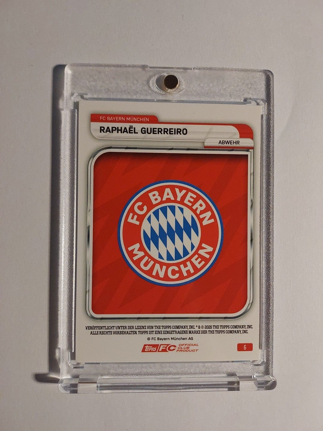 Topps Tin Collector Bayern 2025-26 Raphael Guerreiro Parallel 33/225 Rare Hit – Bild 2