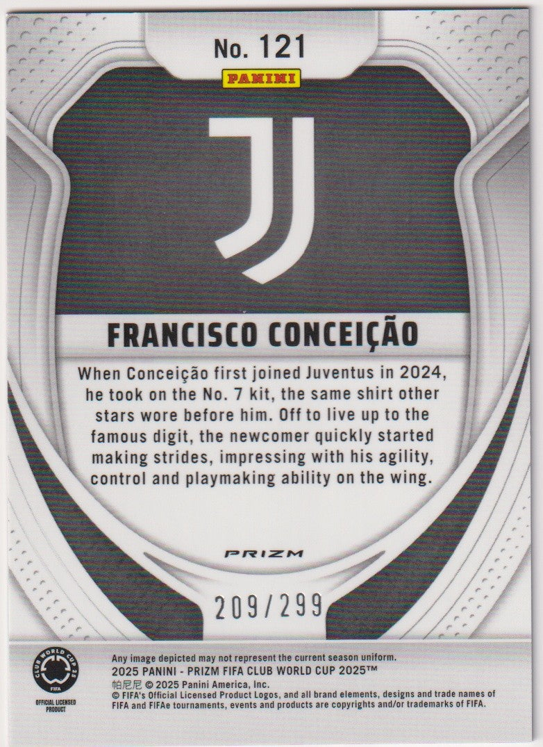 Panini Prizm 2024-25 Francisco Conceição Rookie Juventus FIFA Club World Cup – Bild 2