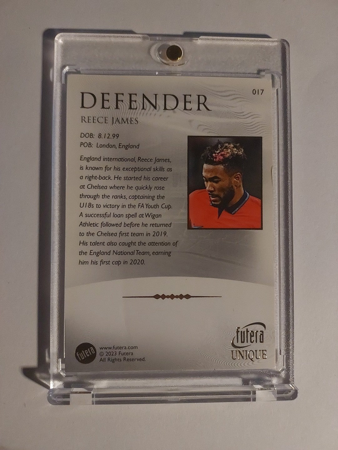 Futera Unique 2023 Reece James England Limited Edition Parallel – Bild 2
