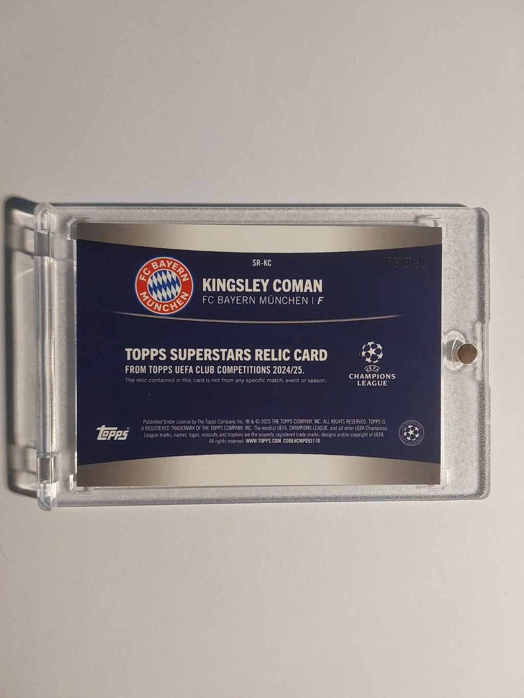 Topps Flagship 2024-25 Kingsley Coman Patch Relic Bayern München Parallel /299 – Bild 2