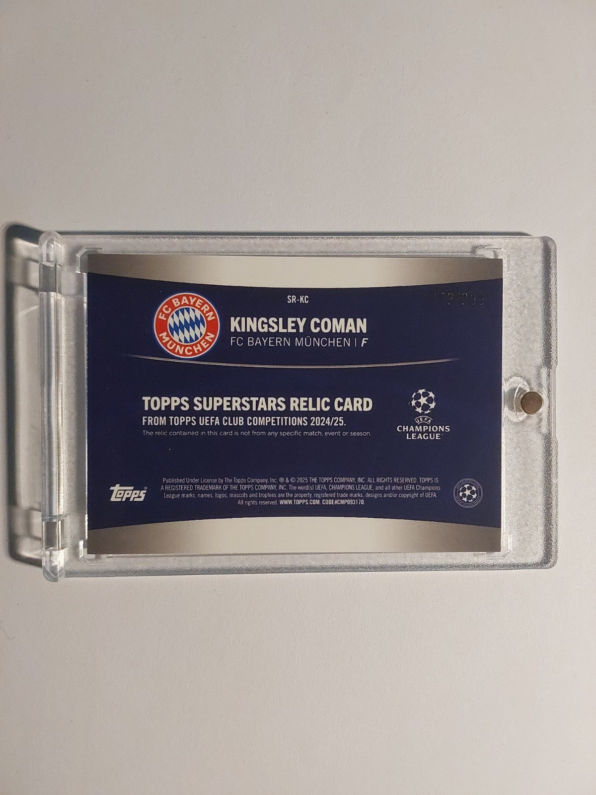 Topps Flagship 2024-25 Kingsley Coman Patch Relic Bayern München Parallel /299 – Bild 2