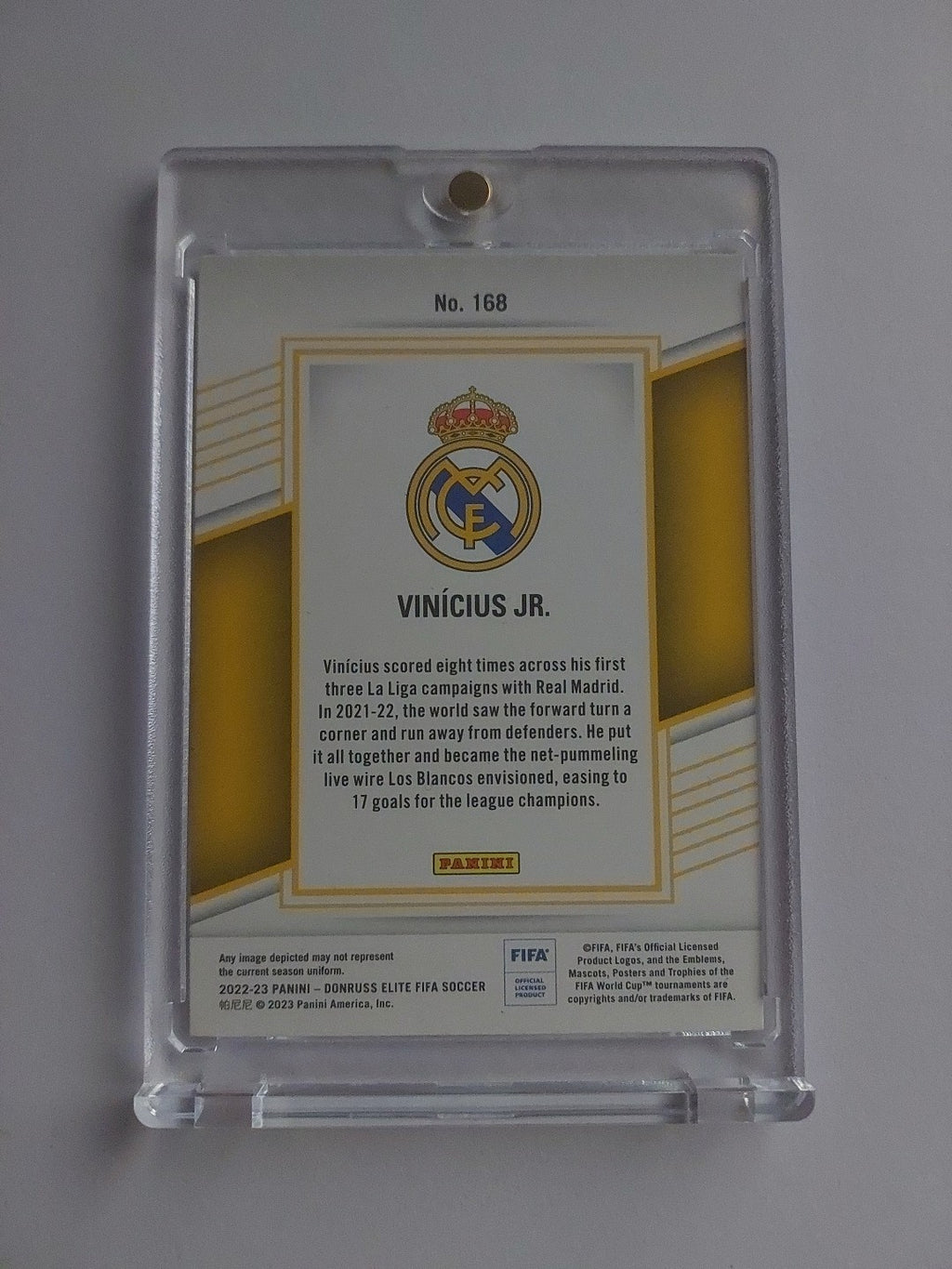 Panini Donrus Elite 2022-23 Viniciud Jr. Real Madrid Parallel – Bild 2