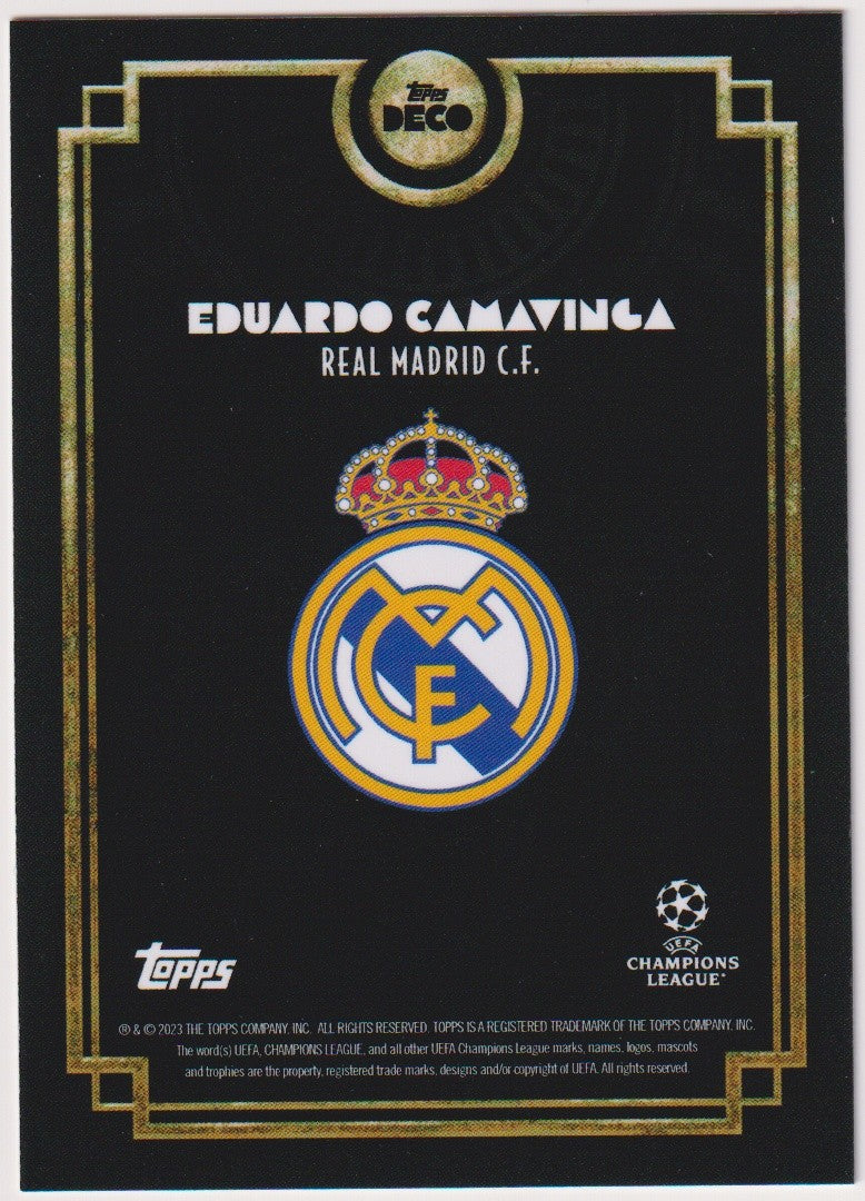 Topps Deco 2022-23 Eduardo Camavinga Real Madrid C.F. Champions League Parallel – Bild 2