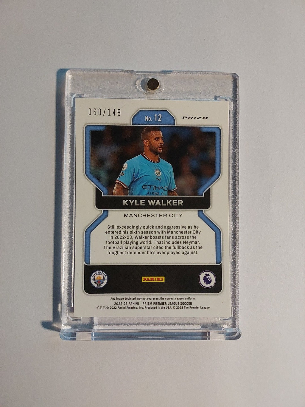 Panini Prizm Premiere League 2022-23 Kyle Walker Manchester City Parallel 60/149 – Bild 2