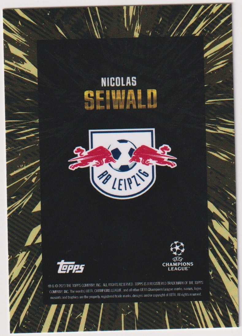 Topps X WHIP 2022-23 Nicolas Seiwald RB Leipzig Champions League Parallel – Bild 2