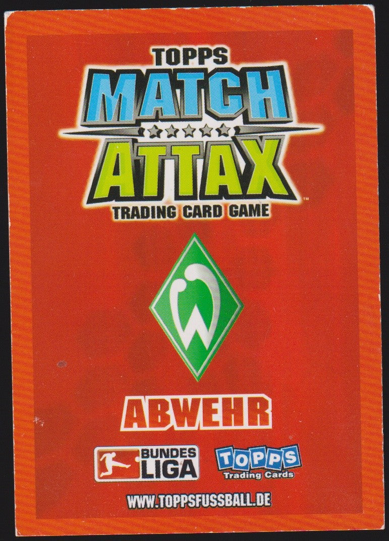 Topps Match Attax Naldo Werder Bremen Bundesliga Parallel Rare – Bild 2