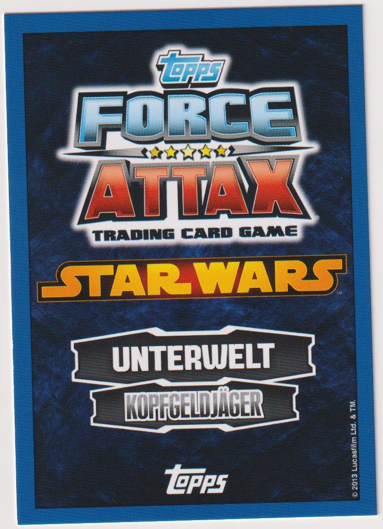 Topps Star Wars 2013 Aurra Sing Unterwelt Kopfgeldjäger TCG Rare – Bild 2