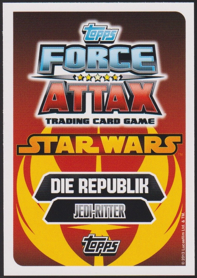 Topps Star Wars 2013 Qui-Gon Jinn Republik Jedi (Film Version) TCG Rare #98 – Bild 2