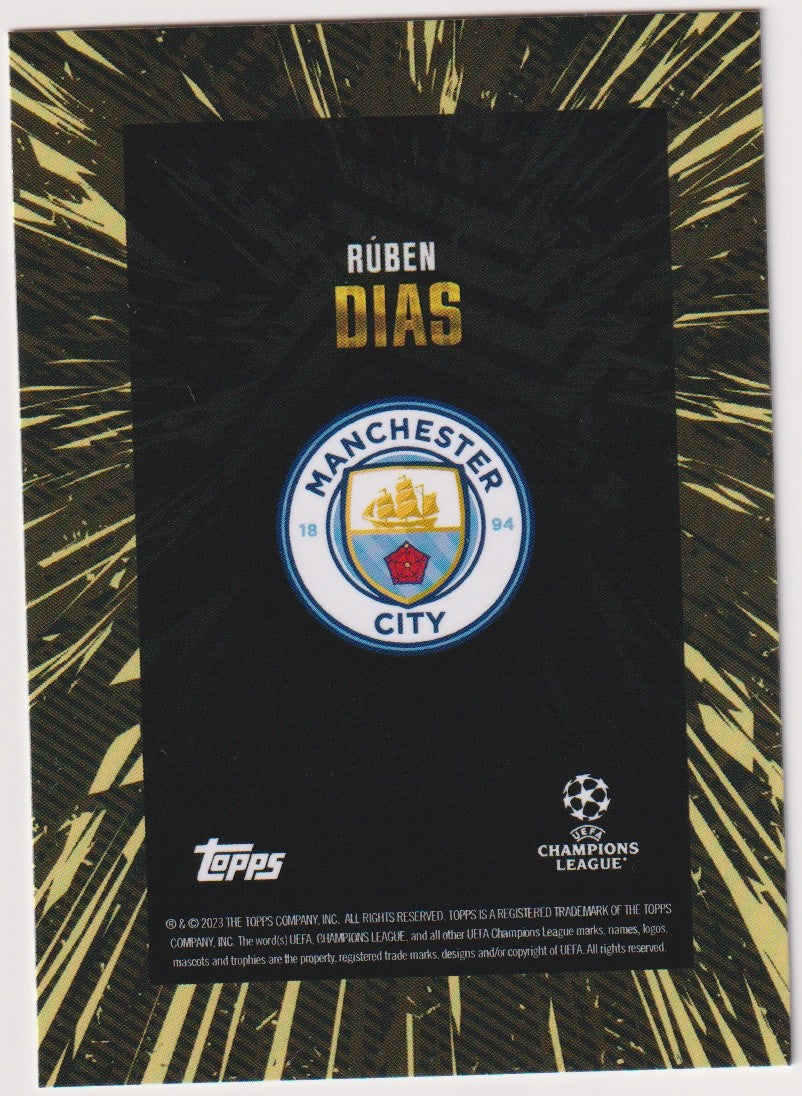 Topps X WHIP 2022-23 Ruben Dias Manchester City UEFA Champions League Parallel – Bild 2