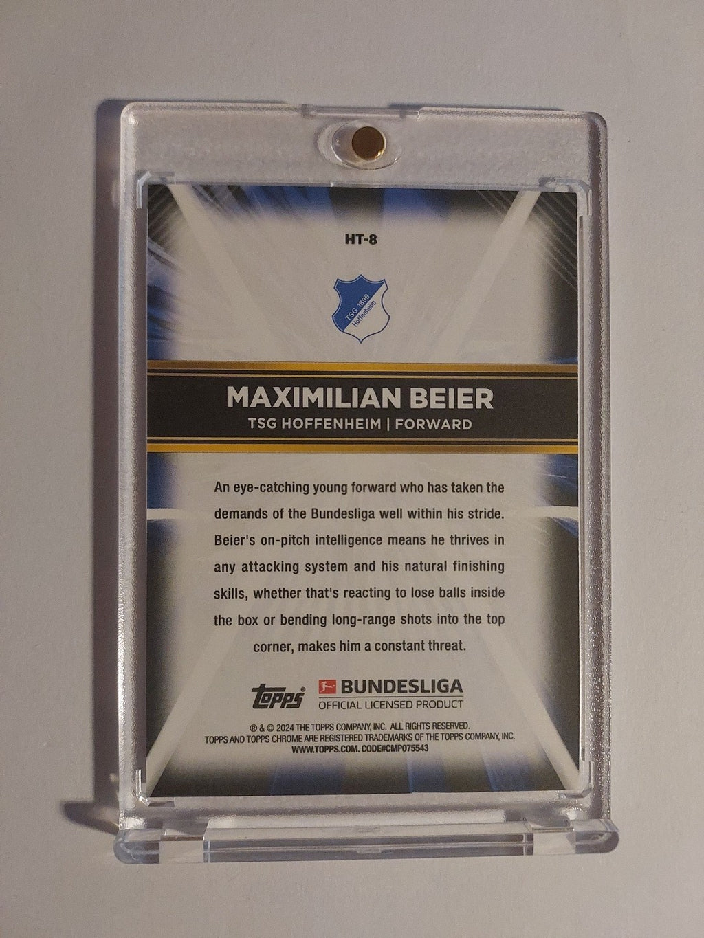Topps 60 Jahre Bundesliga 2023-24 Maximilian Beier TSG Hoffenheim Parallel – Bild 2