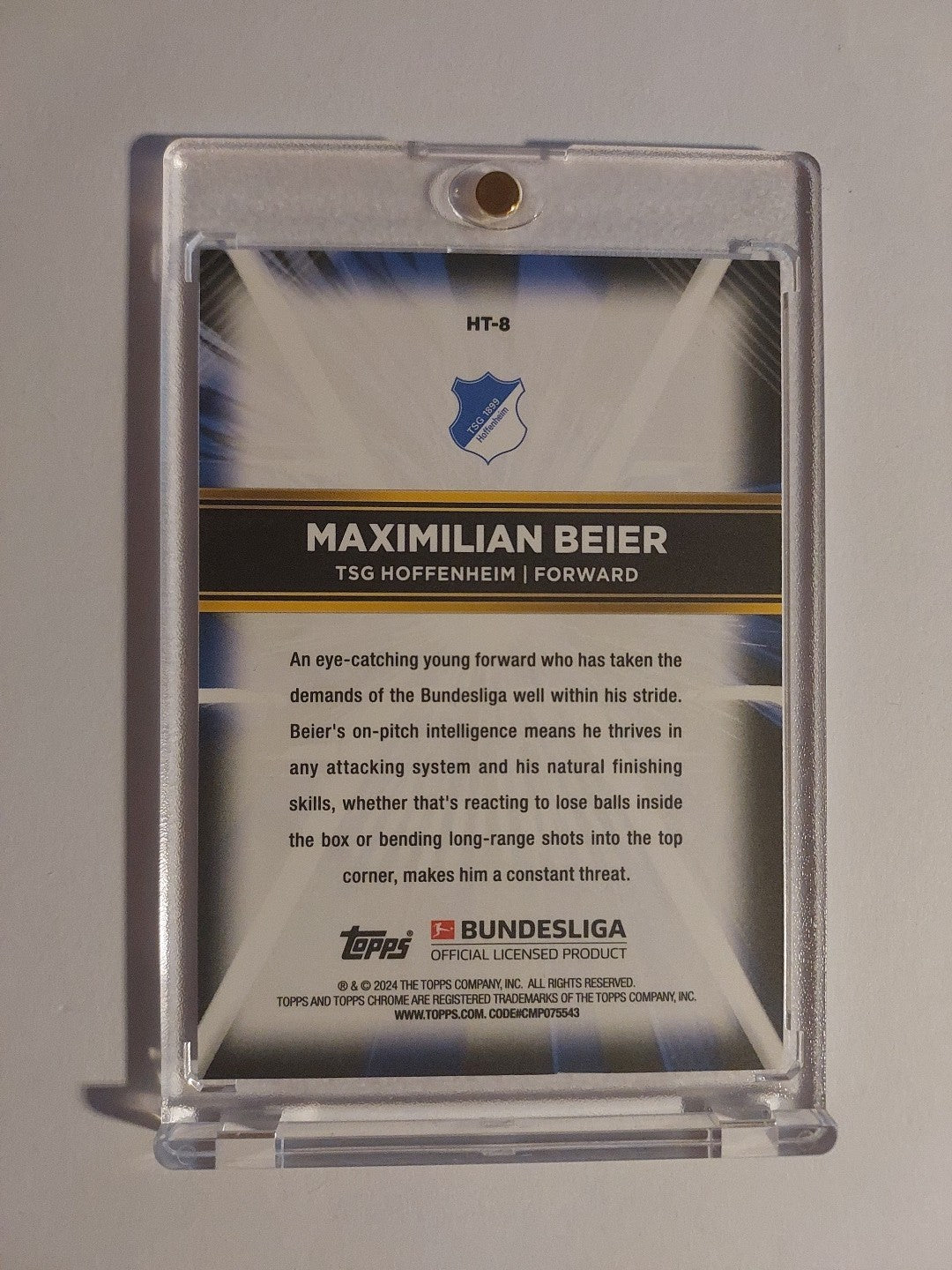 Topps 60 Jahre Bundesliga 2023-24 Maximilian Beier TSG Hoffenheim Parallel – Bild 2