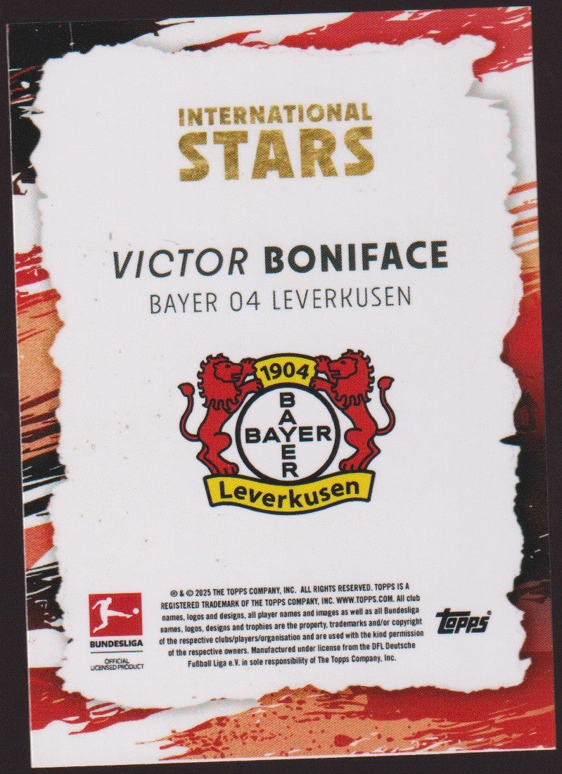 Topps International Victor Boniface Bayer 04 Leverkusen Bundesliga Parallel – Bild 2