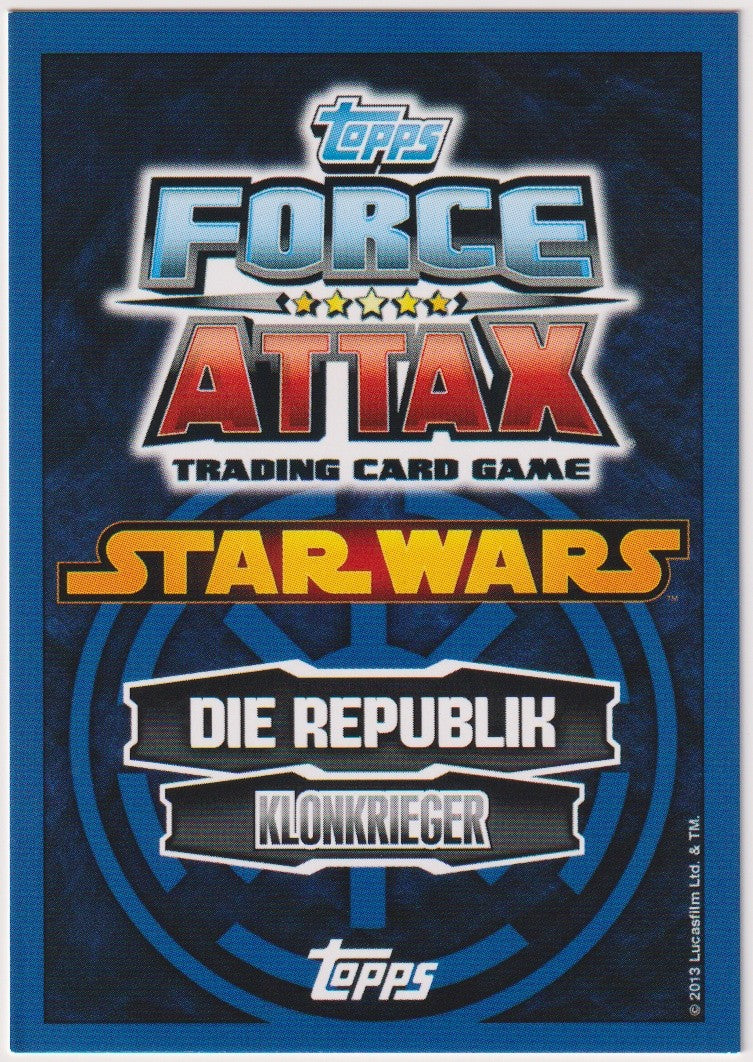 Topps Star Wars 2013 KLONKOMMANDANT FOX Republik TCG Rare #27 – Bild 2