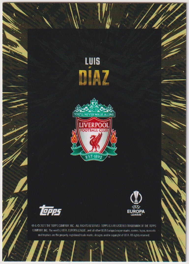 Topps X WHIP Luis Diaz Liverpool Football Club Parallel Rare – Bild 2
