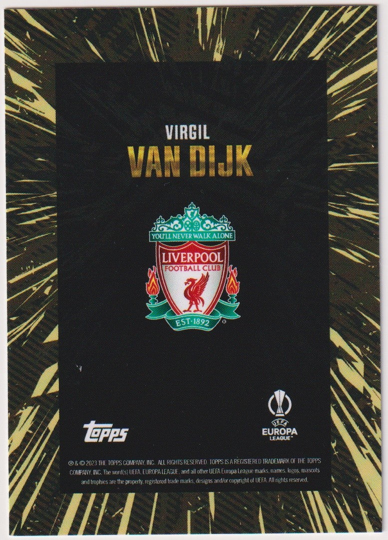 Topps X WHIP Virgil van Dijk Liverpool Football Club Europa League Parallel Rare – Bild 2