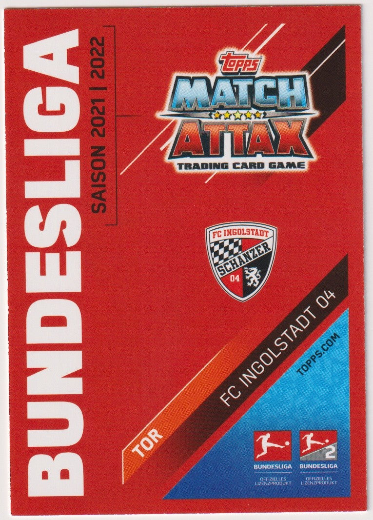 Topps Match Attax 2021-22 Fabijan Buntic On Card Auto FC Ingolstadt Trading – Bild 2
