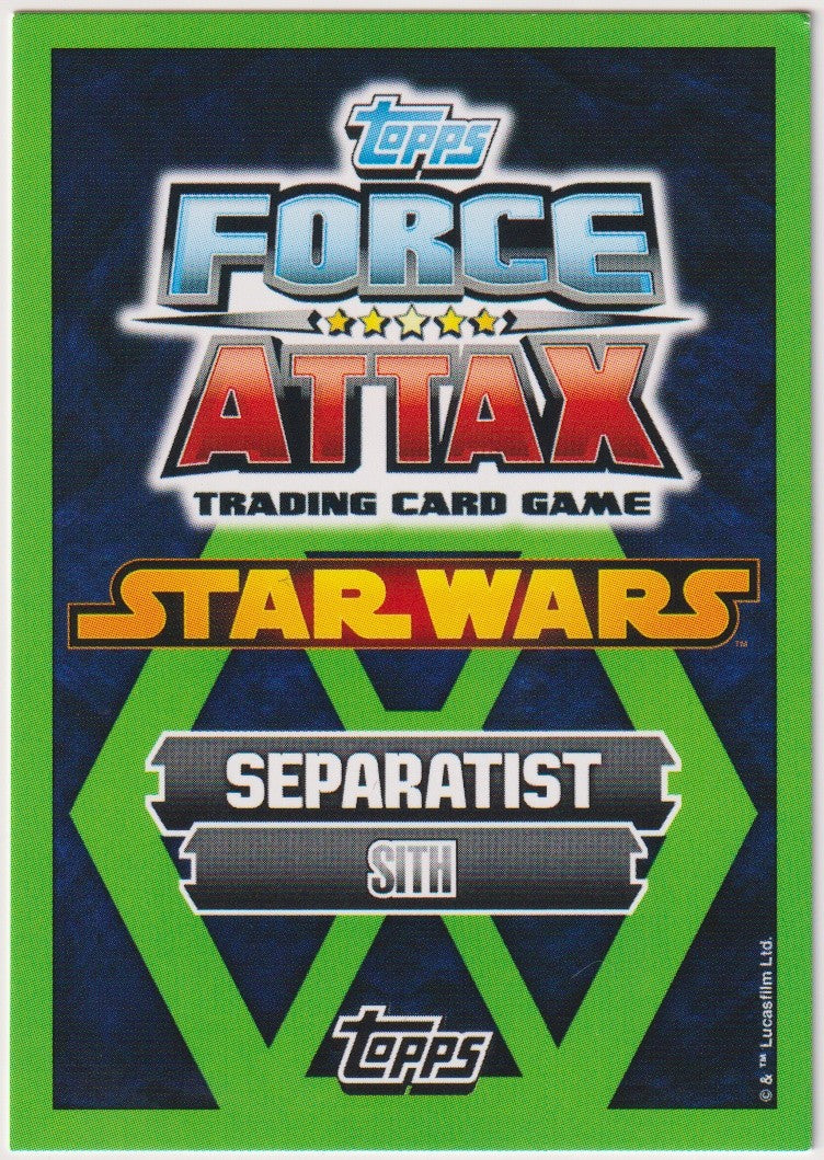 Topps Star Wars 2015 Count Dooku Sith Separatisten TCG Rare #148 – Bild 2