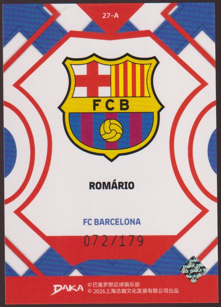 Daka 27-A 2025-26 Romario FC Barcelona Parallel 072/179 Refractor Rare – Bild 2