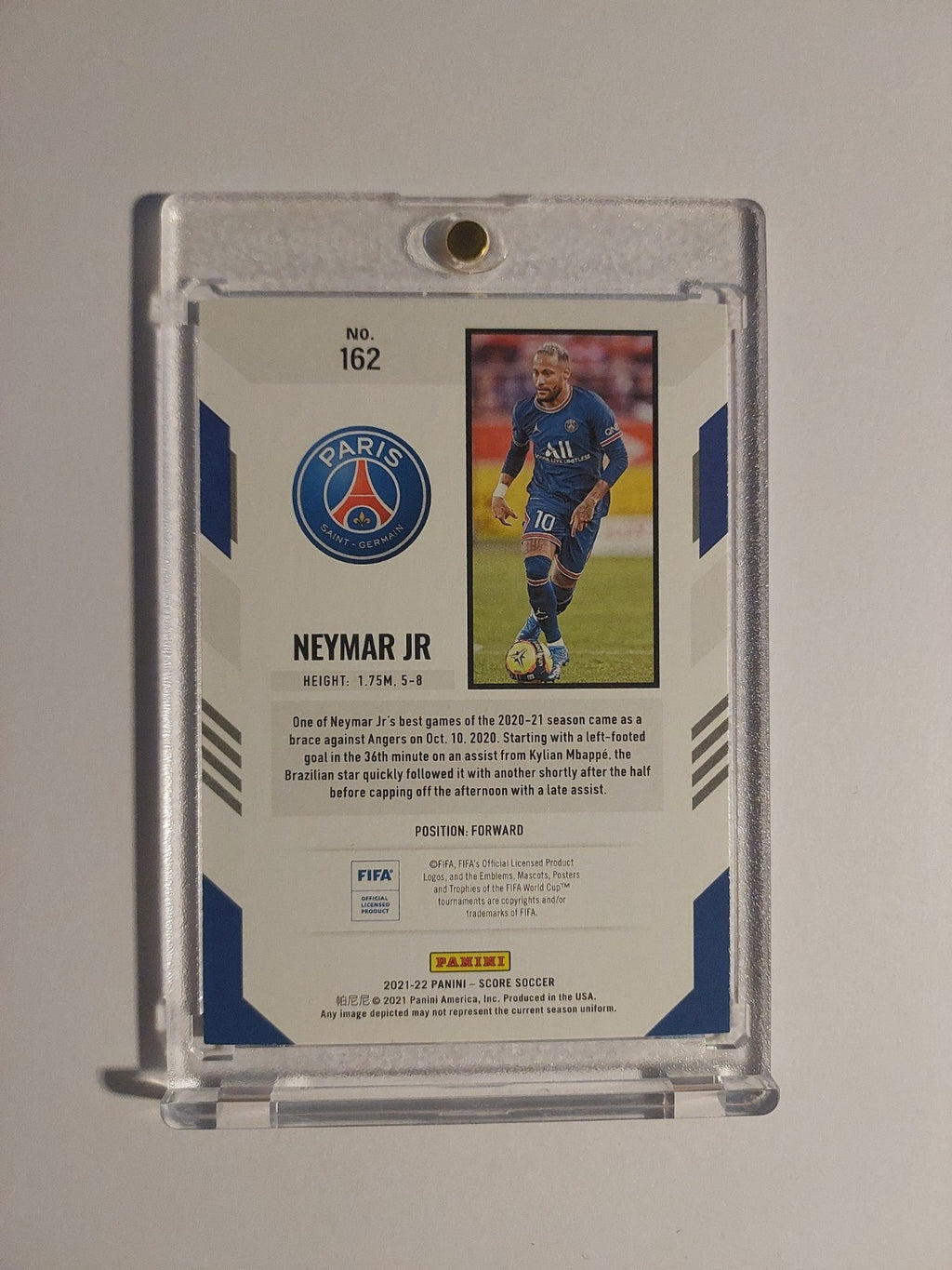 Panini Score 2021-22 Neymar Jr Paris Saint-Germain Brasilien Parallel Rare Hit – Bild 2