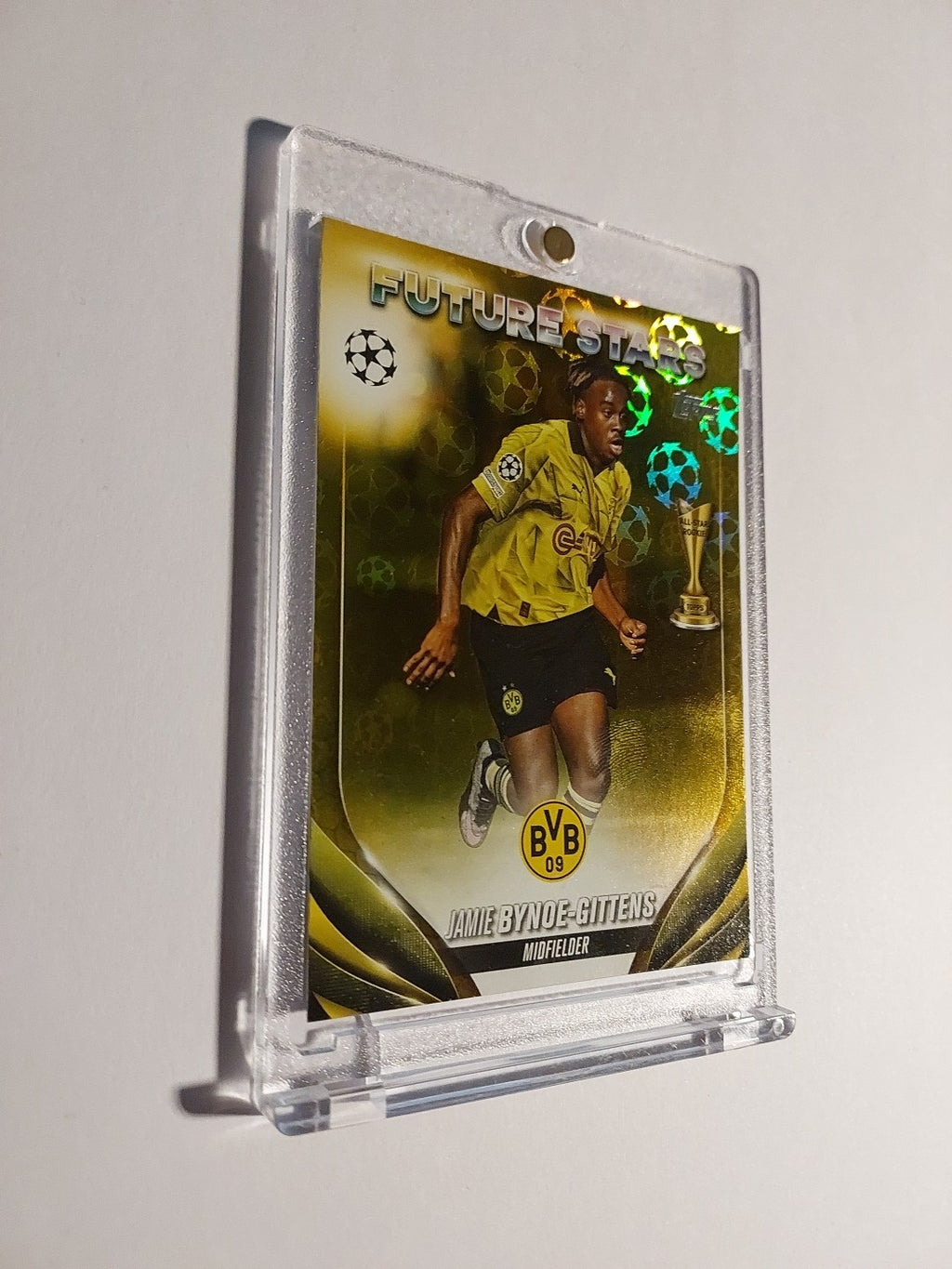 Topps UCC 2023-24 Jamie Gittens Dortmund Parallel Rookie Insert Ultra Rare Hit – Bild 2