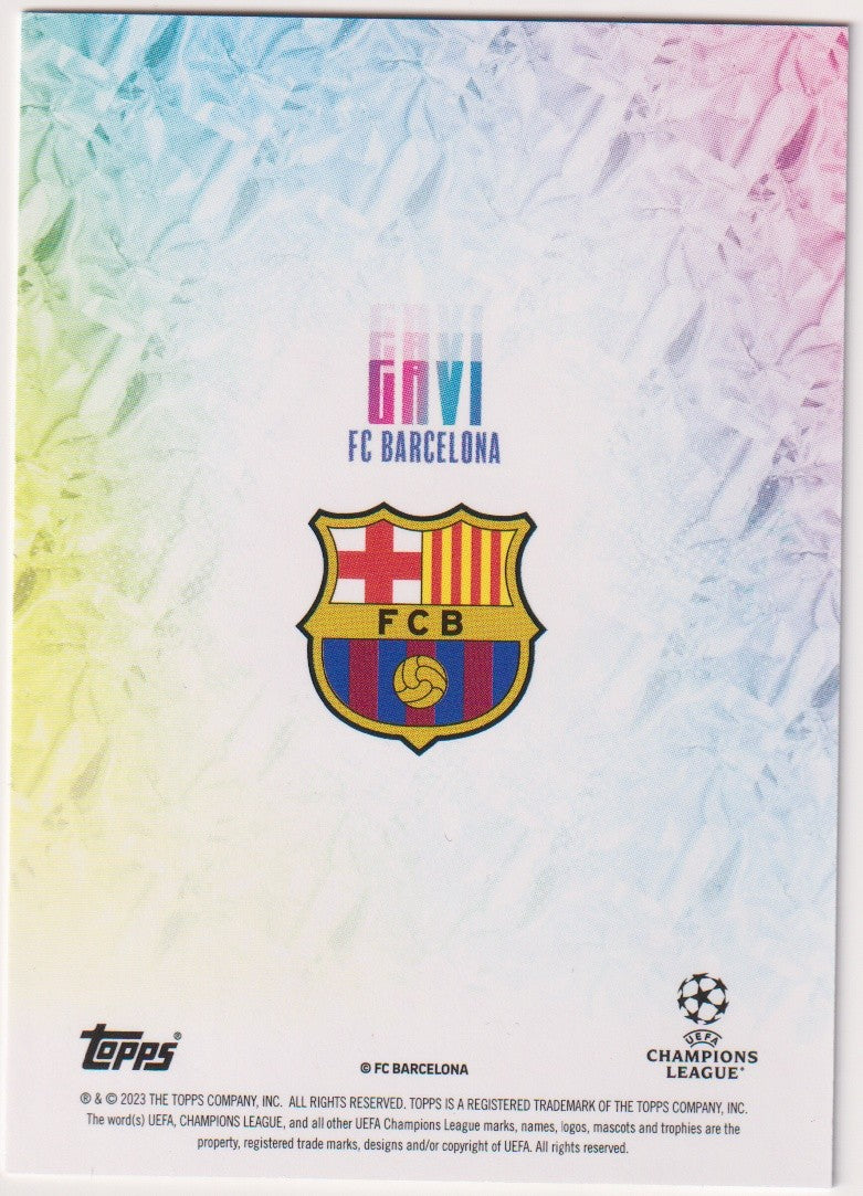Topps Champions League 2022-23 Gavi FC Barcelona Parallel Rare – Bild 2