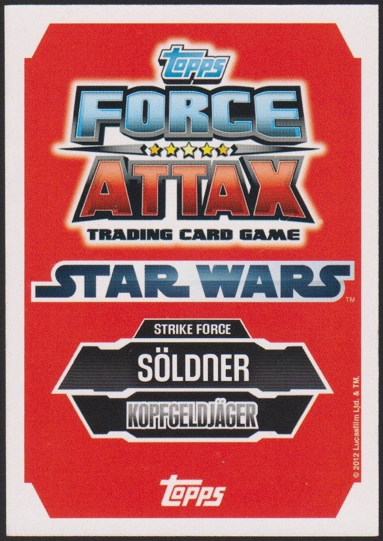 Topps Star Wars 2012 Boba Fett Söldner Kopfgeldjäger Full Art TCG Rare #191 – Bild 2