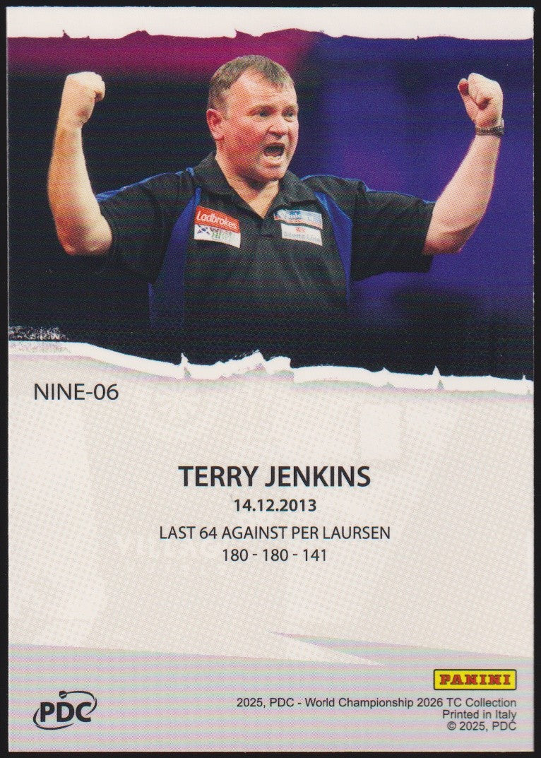 Panini PDC - World Championship 2026 Terry Jenkins Refractor Parallel – Bild 2