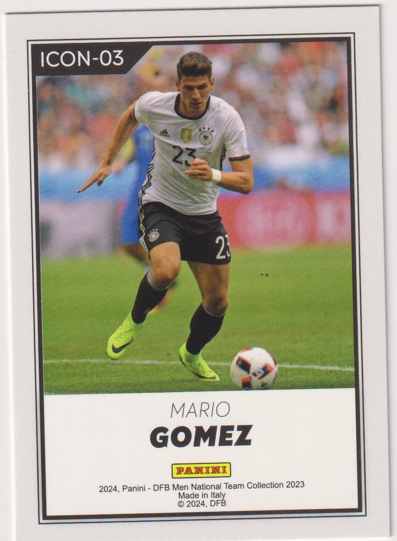 Panini 2023-24 Mario Gomez Deutschland Icons of Germany Parallel Rare 03 – Bild 2