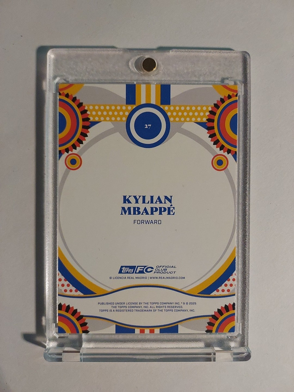 Topps Real Madrid Team Set 2024-25 Kylian Mbappé Parallel Insert Ultra Rare Hit – Bild 2