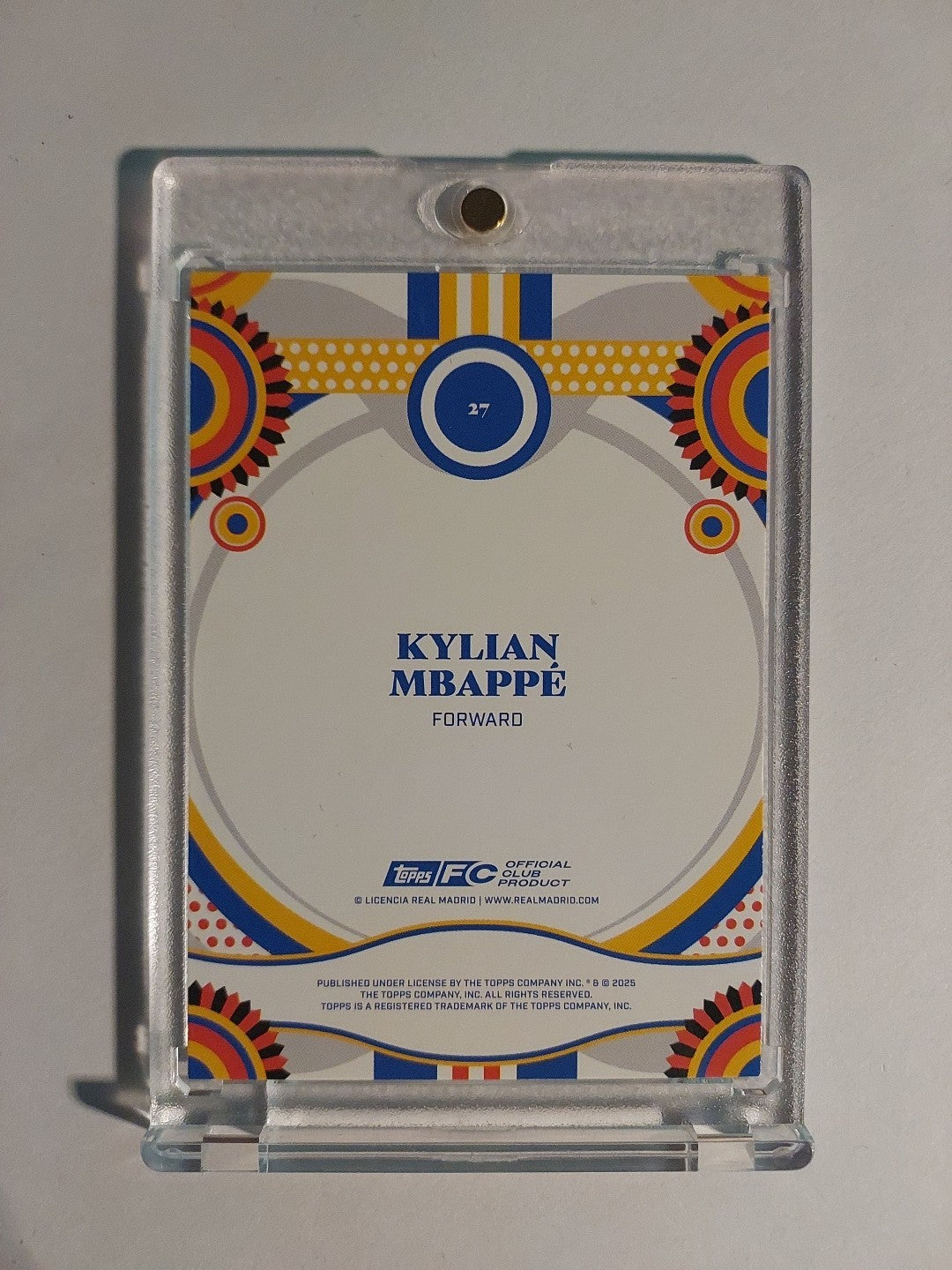 Topps Real Madrid Team Set 2024-25 Kylian Mbappé Parallel Insert Ultra Rare Hit – Bild 2