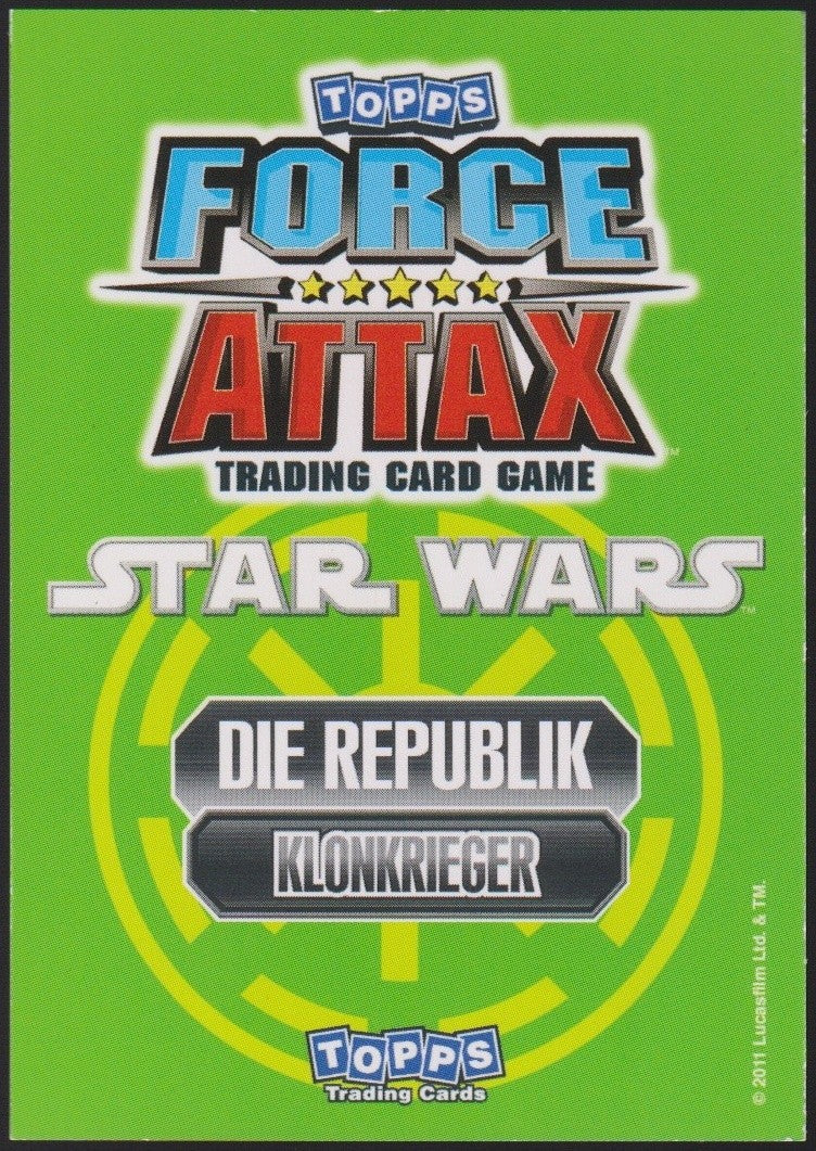 Topps Star Wars 2011 Klonkommandant Wolffe Republik Klonkrieger TCG Rare #203 – Bild 2