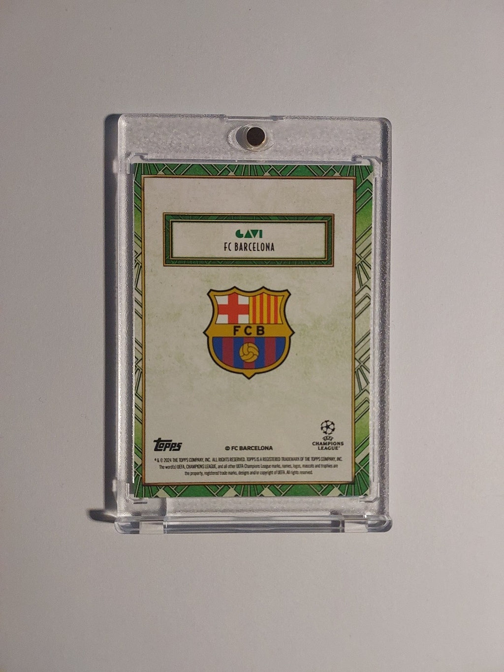 Topps UCC Deco 2023-24 Gavi Barcelona Spanien Parallel 73/99 Refractor Rare Hit – Bild 2
