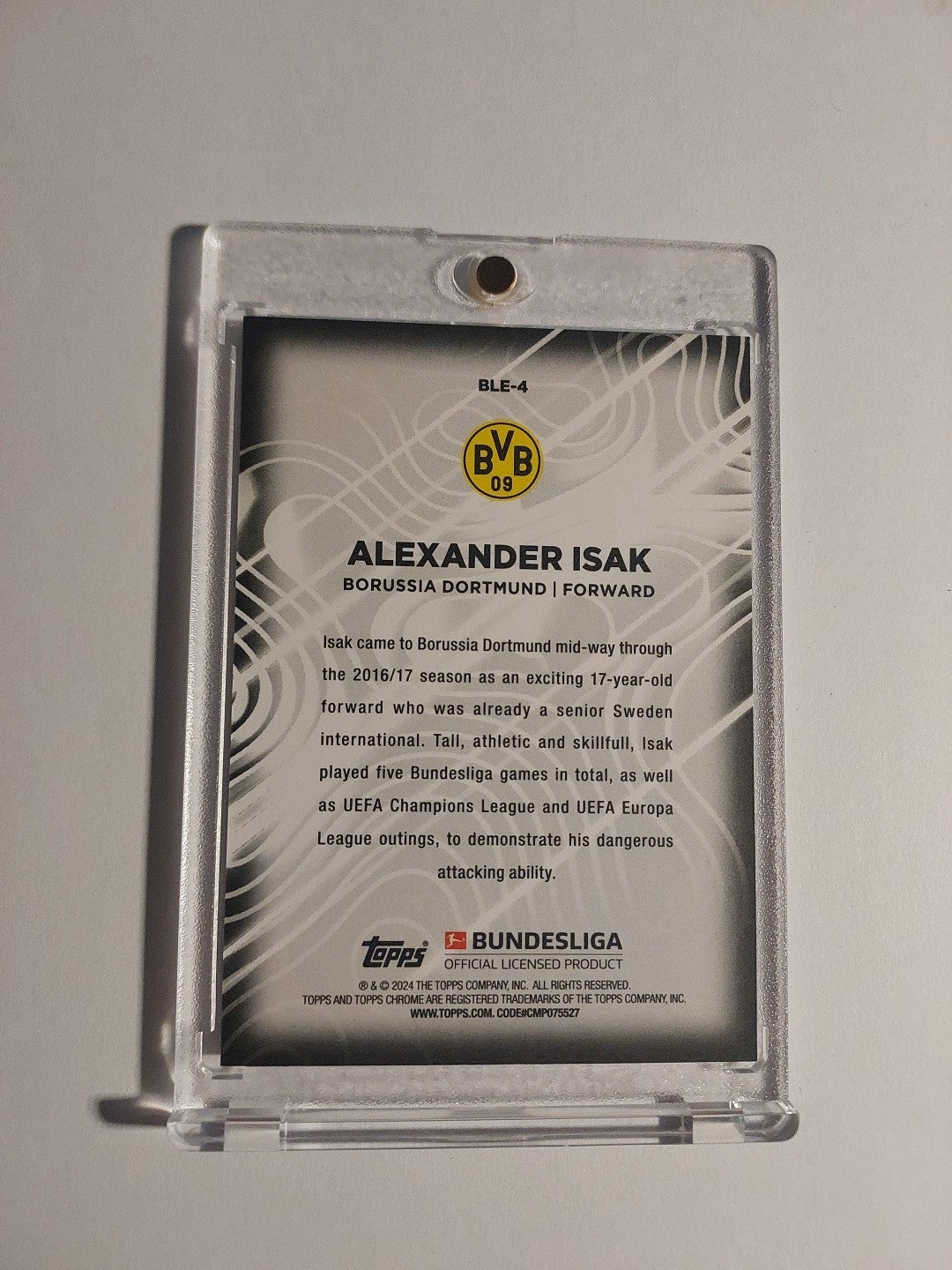Topps 60 Jahre Bundesliga 2023-24 Alexander Isak Dortmund Parallel Rare Hit – Bild 2