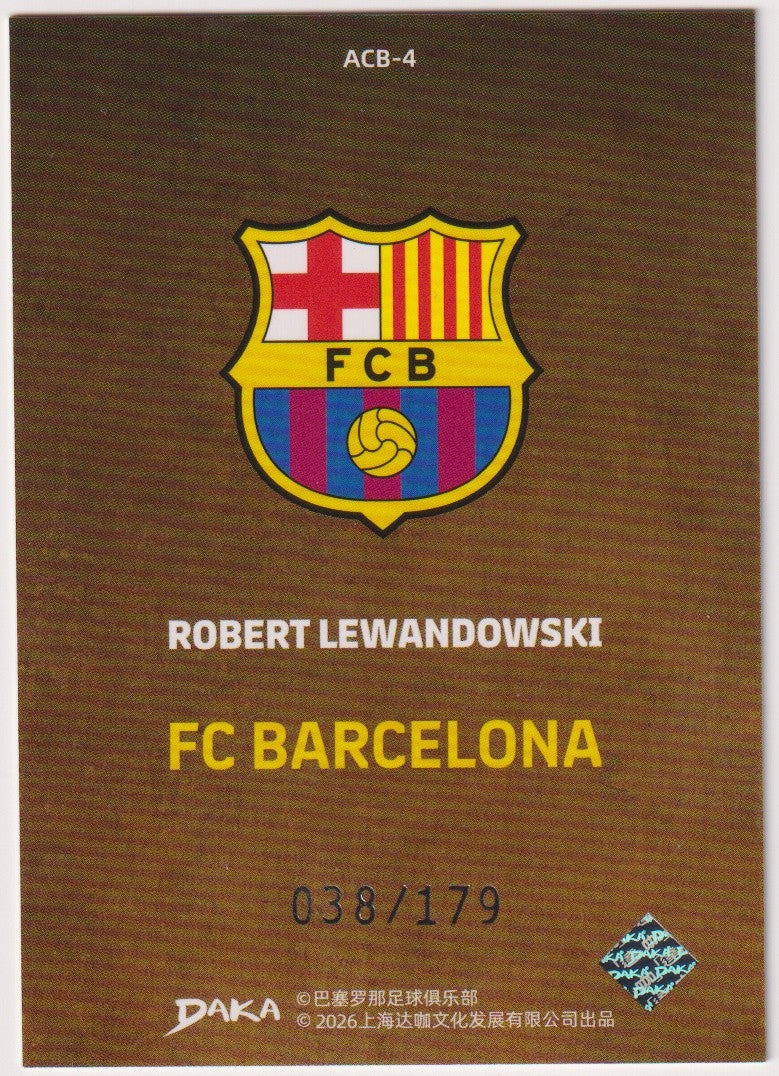 Daka ACB-4 2025-26 Robert Lewandowski FC Barcelona Parallel Rare 038/179 – Bild 2