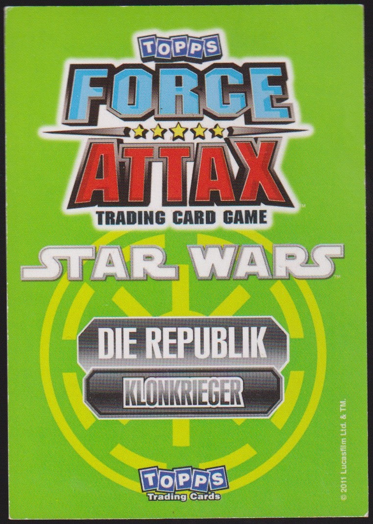 Topps Star Wars 2011 Klonkommandant Wolffe Republik TCG Rare #63 – Bild 2