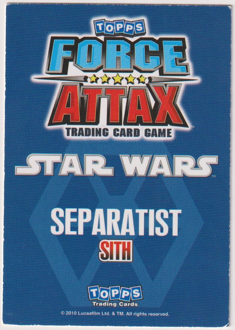 Topps Star Wars 2010 Darth Sidious Sith Separatisten TCG Rare #70 – Bild 2
