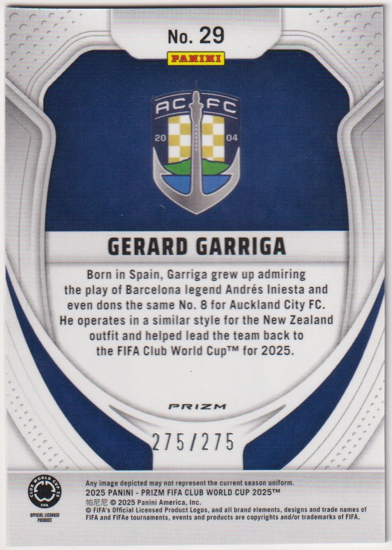 Panini Prizm 2023-24 Gerard Garriga Rookie Auckland City FC FIFA Club World – Bild 2