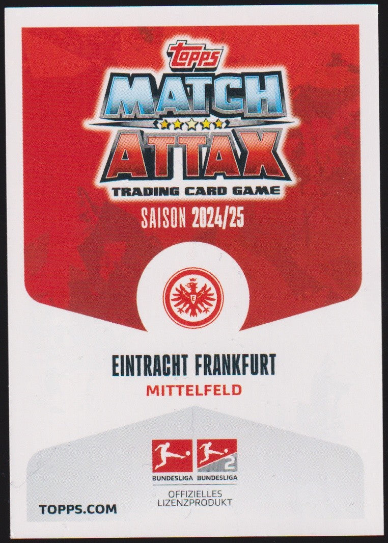 Topps Match 2024-25 Mario Götze Eintracht Frankfurt Saison 2024/25 Parallel – Bild 2