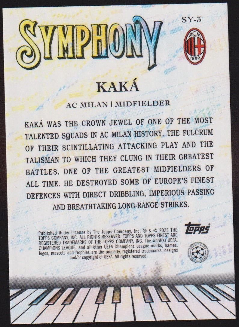 Topps Symphony 2024-25 Kaká AC Milan Parallel Rare – Bild 2