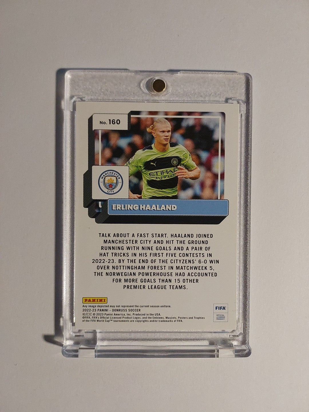 Panini Donruss 2022-23 Erling Haaland Manchester City Parallel Ultra Rare Hit – Bild 2