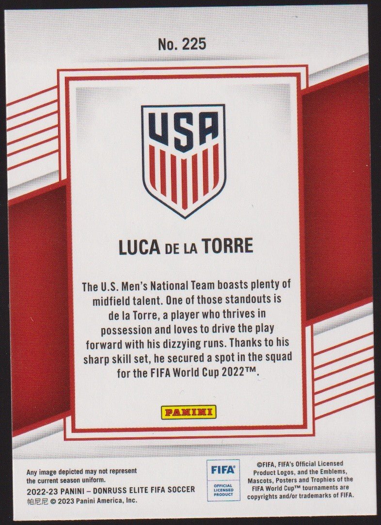 Panini Donruss 2022-23 Luca de la Torre Rookie United States Parallel – Bild 2