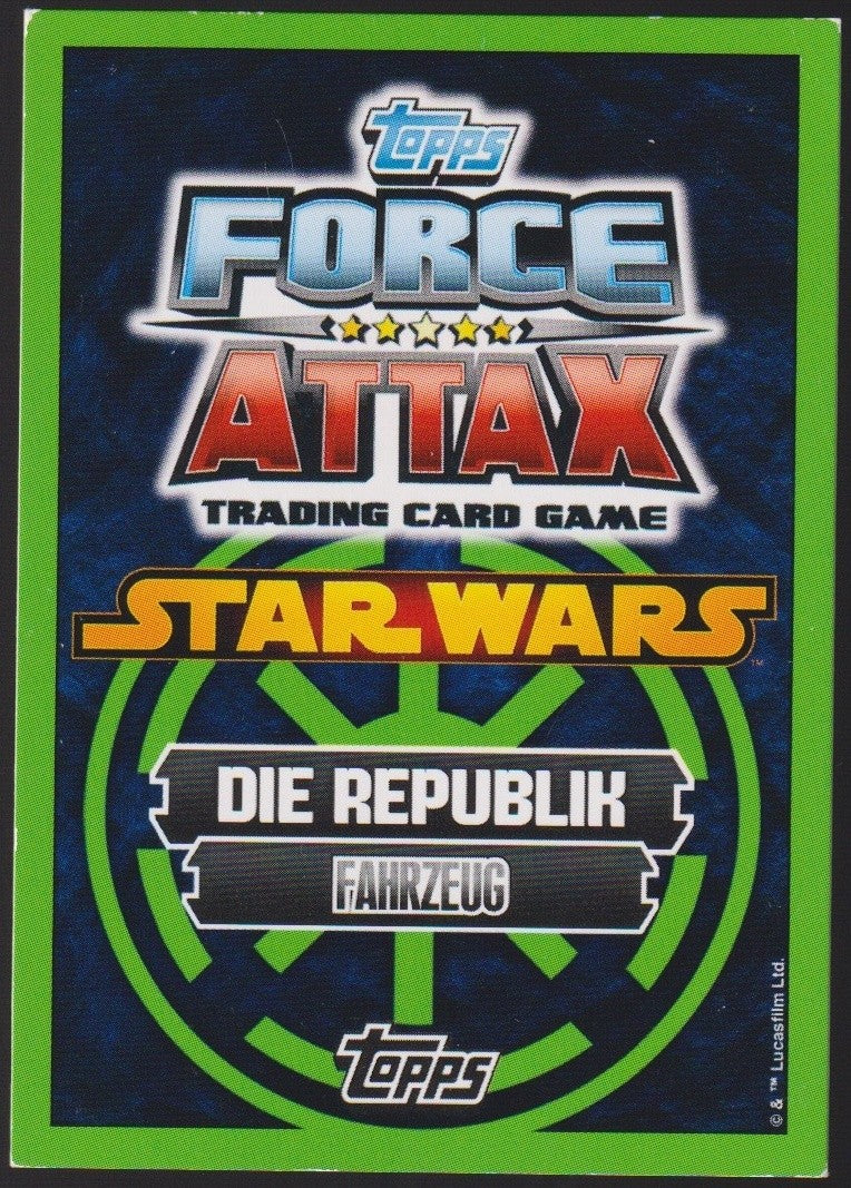 Topps Star Wars 2010 Yoda's Jedi Sternenjäger REPUBLIK Fahrzeug TCG Rare #59 – Bild 2