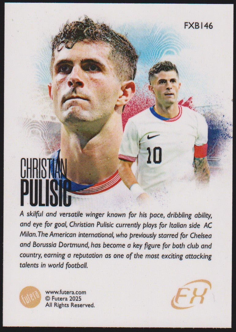Futura FXB146 2024-25 Christian Pulisic USA & AC Milan Parallel Rare – Bild 2