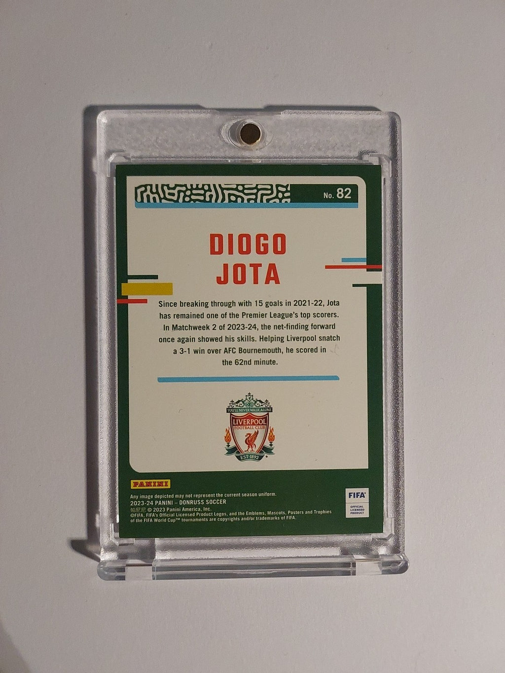 Panini Donruss 2023-24 Diogo Jota Liverpool Portugal Parallel Ultra Rare Hit – Bild 2