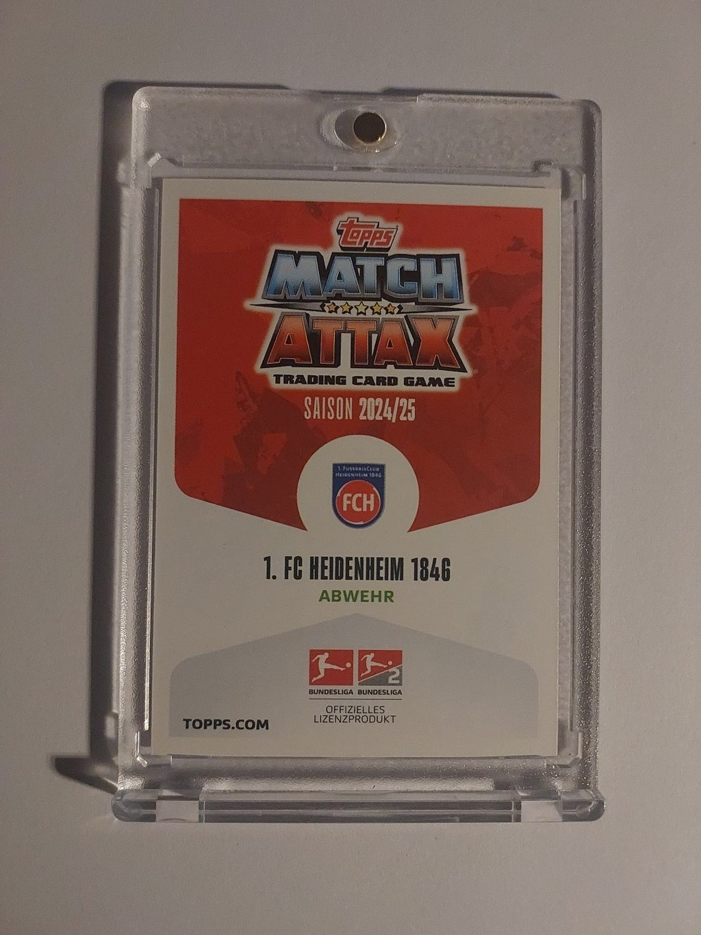 Topps Bundesliga 2024-25 Marnon Busch FC Heidenheim (On Card Auto) – Bild 2